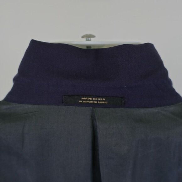 Hart Schaffner Marx Wool Blue 2 Gold Button Blazer 42R / Slim 44R - Picture 12 of 14
